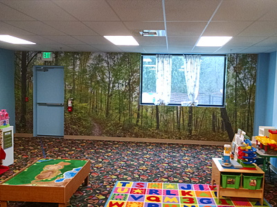 Tacoma, Gig Harbor, Seattle area wallcovering, wallpaper, and mural installation.