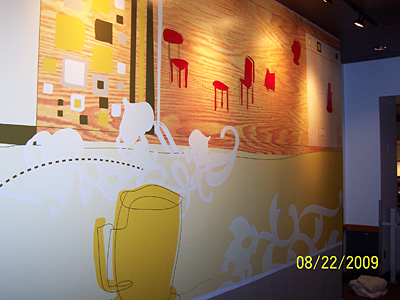 Seattle area wallcovering and mural installation