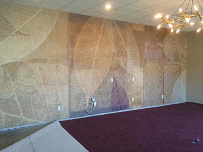 Tacoma, Gig Harbor, Seattle area wallcovering, wallpaper, and mural installation.