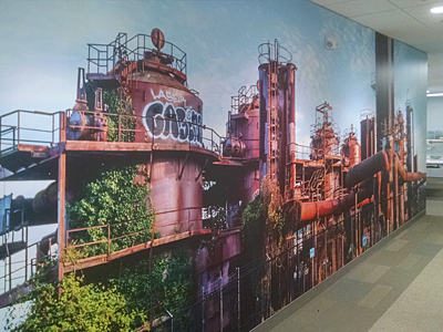 Tacoma, Gig Harbor, Seattle area wallcovering, wallpaper, and mural installation.