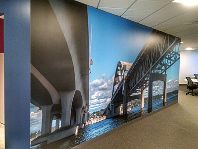 Tacoma, Gig Harbor, Seattle area wallcovering, wallpaper, and mural installation.