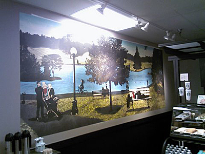 Tacoma, Gig Harbor, Seattle area wallcovering, wallpaper, and mural installation.