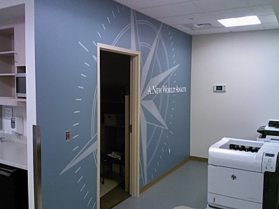 Tacoma, Gig Harbor, Seattle area wallcovering, wallpaper, and mural installation.