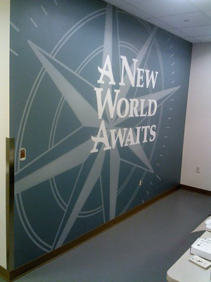 Tacoma, Gig Harbor, Seattle area wallcovering, wallpaper, and mural installation.