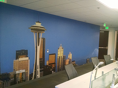 Tacoma, Gig Harbor, Seattle area wallcovering, wallpaper, and mural installation.