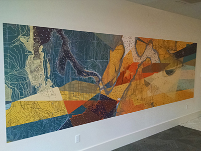 Tacoma, Gig Harbor, Seattle area wallcovering, wallpaper, and mural installation.