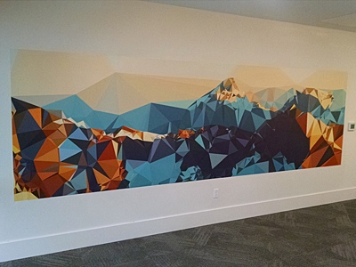 Tacoma, Gig Harbor, Seattle area wallcovering, wallpaper, and mural installation.