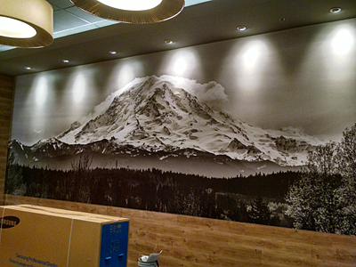 Tacoma, Gig Harbor, Seattle area wallcovering, wallpaper, and mural installation.