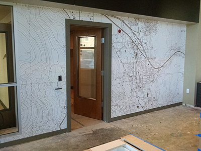 Tacoma, Gig Harbor, Seattle area wallcovering, wallpaper, and mural installation.