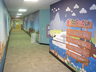 Seattle area wallcovering and mural installation