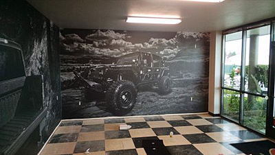 Tacoma, Gig Harbor, Seattle area wallcovering, wallpaper, and mural installation.