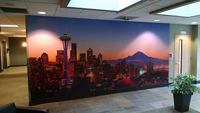 Tacoma, Gig Harbor, Seattle area wallcovering, wallpaper, and mural installation.