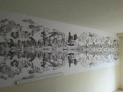 Tacoma, Gig Harbor, Seattle area wallcovering, wallpaper, and mural installation.